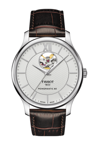 TISSOT TRADITION POWERMATIC 80 OPEN HEART T0639071603800