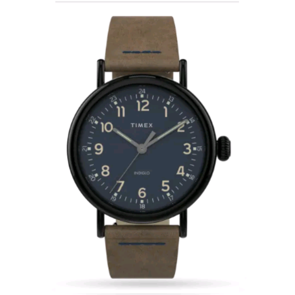 TIMEX® Standard Leather Strap Watch TW2T69400 40mm