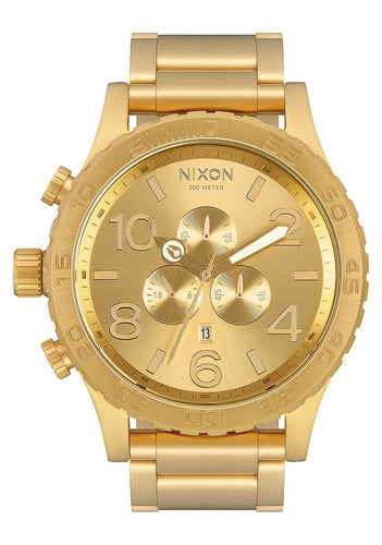 Nixon 51mm 51-30 Chrono Watch All Gold A083-502