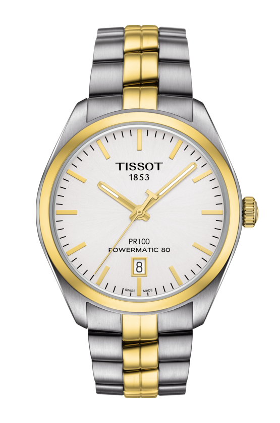 TISSOT PR 100 POWERMATIC 80 T1014072203100 Beach Cities Watch