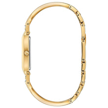 Bulova Ladies' Classic Diamond Accent Gold-Tone Stainless Steel Half-Bangle Watch 97P141