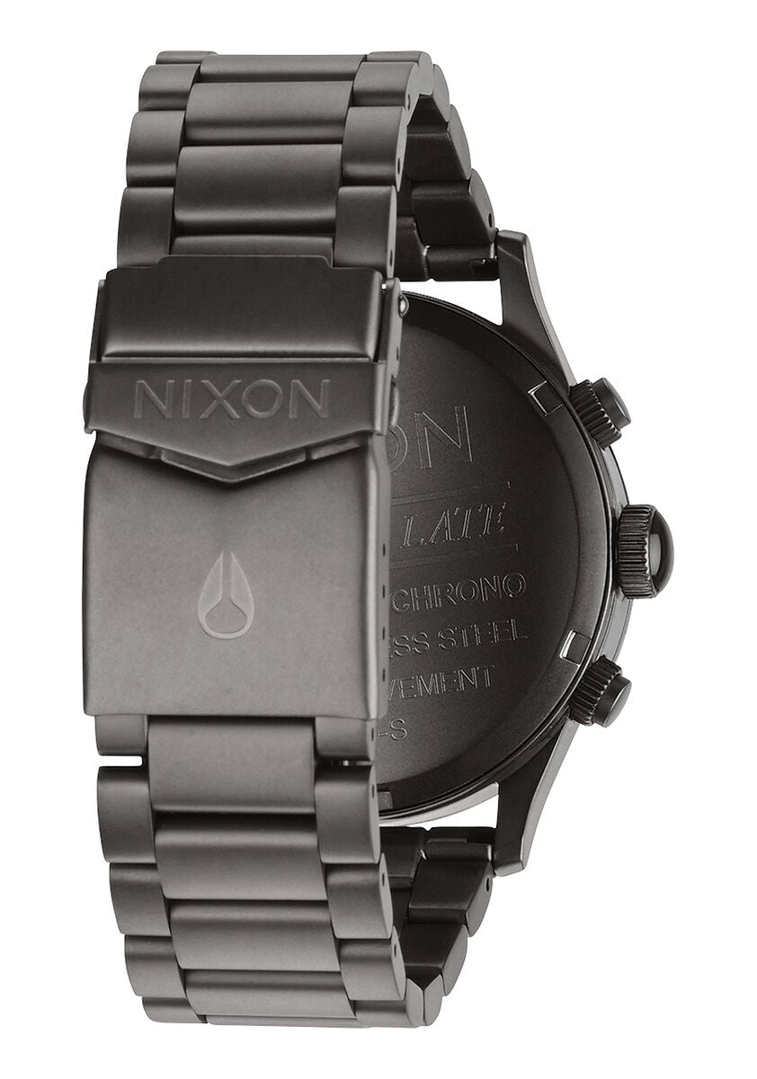 Nixon never be late the sentry 100m stainless online steel