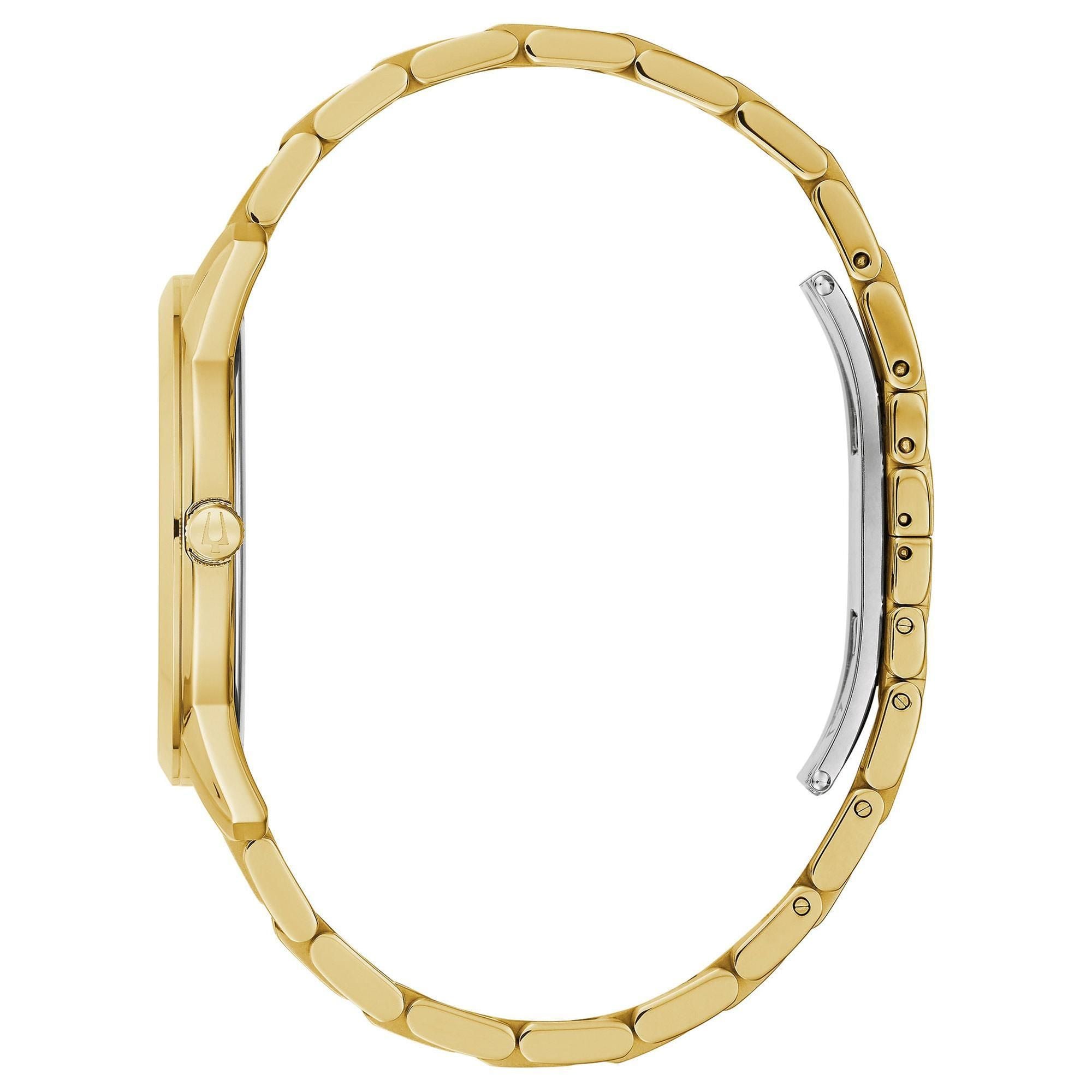 Bulova Men's Classic Sutton Diamond Gold-Tone Stainless Steel Watch 97 ...