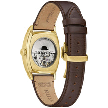 Bulova Men's Frank Sinatra 'Young At Heart' Brown Leather Strap Watch 97B198