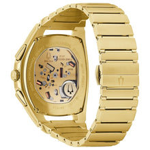 Bulova Men's CURV Chronograph Gold-Tone Stainless Steel Bracelet Watch 97A160