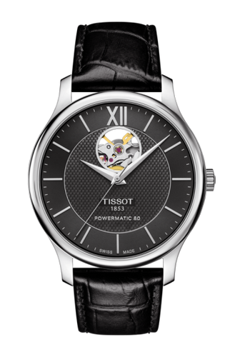 TISSOT TRADITION POWERMATIC 80 OPEN HEART T0639071605800
