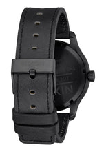Nixon 42 mm Patrol Leather Watch Black / Silver / Black A1242-2998
