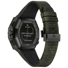 Bulova Men's Precisionist X Special Edition Chronograph Green Leather Strap Watch 98B355
