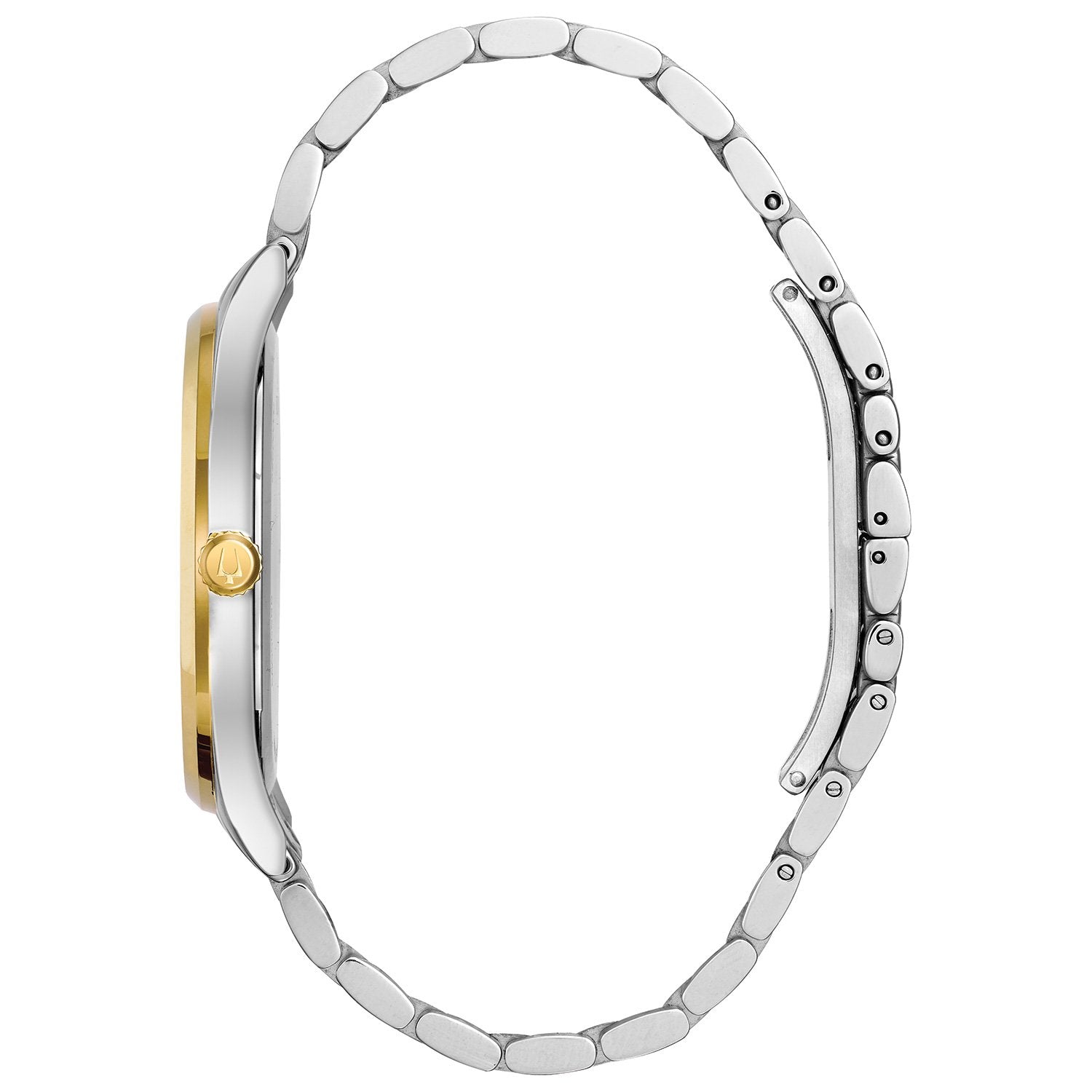 Bulova Men's Diamond Accent Two-Tone Stainless Steel Bracelet Watch 40 ...