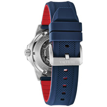 Bulova Men's Marine Star Automatic Blue Silicone Strap Watch 98A225