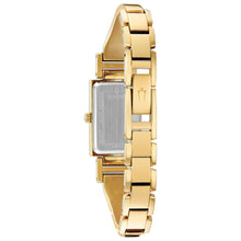 Bulova Ladies' Classic Diamond Accent Gold-Tone Stainless Steel Half-Bangle Watch 97P141