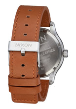 Nixon 42mm Patrol Leather Watch Navy / Saddle A1242-2186