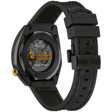 Bulova Men's Grammy Automatic Black Leather Strap Watch 98A241