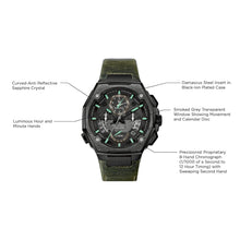 Bulova Men's Precisionist X Special Edition Chronograph Green Leather Strap Watch 98B355