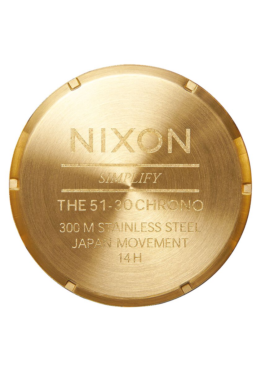 Nixon 51mm 51-30 Chrono Watch Gold / Indigo A083-2033 – Beach