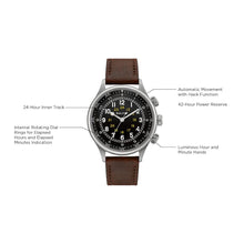 Bulova Archive Series Military A-15 Pilot Automatic Brown Leather Strap Watch 96A245