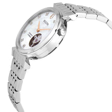 Bulova Ladies' Automatic Regatta Mother-of-Pearl Diamond Dial Stainless Steel Watch 96P222