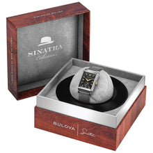 Bulova Men's Frank Sinatra 'My Way' Gray Leather Strap Watch 98A261