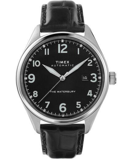 TIMEX Waterbury Traditional Automatic Leather Strap Watch TW2T69600 42mm