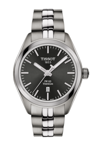 TISSOT PR 100 TITANIUM QUARTZ LADY T1012104406100