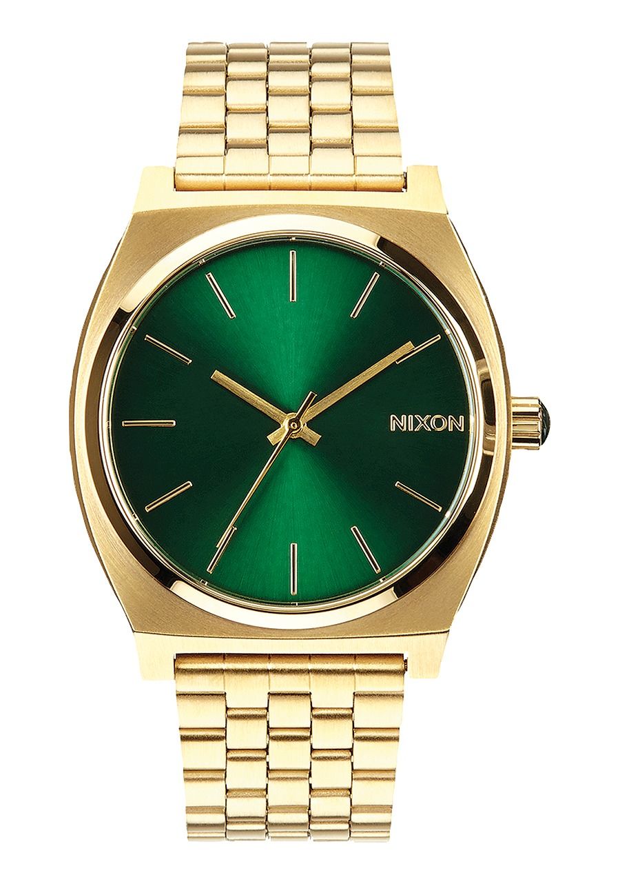 TIME TELLER , 37 MM Gold/Green Sunray A045-1919-00
