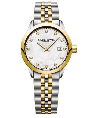 Freelancer Ladies 12 Diamond Two-Tone Gold Steel Quartz Watch, 29mm 5629-STP-97081