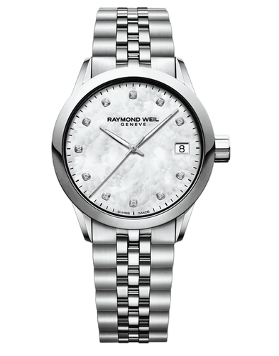 Freelancer Ladies Mother-of-Pearl Diamond Quartz Date Watch, 34mm 5634-ST-97081