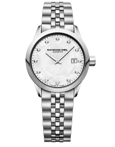 Freelancer Ladies 12 Diamond Steel Bracelet Quartz Watch, 29mm 5629-ST-97081
