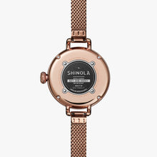 Shinola The Birdy Rose Gold-Tone Mesh Bracelet Watch S0120121837 $525.00