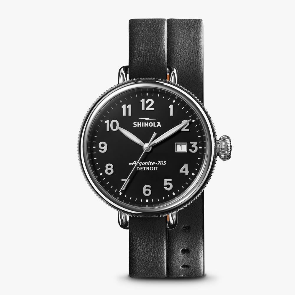 Shinola Big Birdy Stainless Steel & Leather-Strap Watch S0120208732 $495