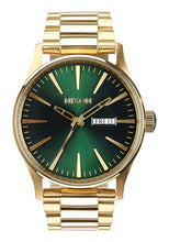 NIXON 42MM SENTRY SS Gold / Green Sunray A356-1919