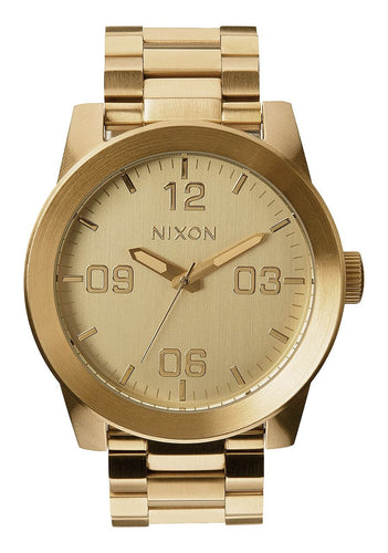 Nixon 48mm Corporal Stainless Steel Watch All Gold A346-502